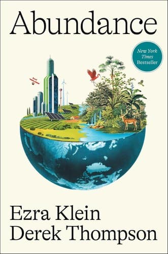 Abundance by Ezra Klein and Derek Thompson, book cover