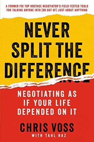 Never Split the Difference by Chris Voss, book cover