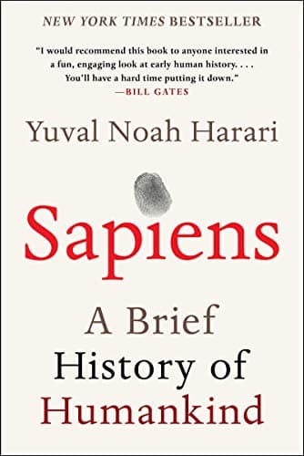 Sapiens by Yuval Noah Harari, book cover