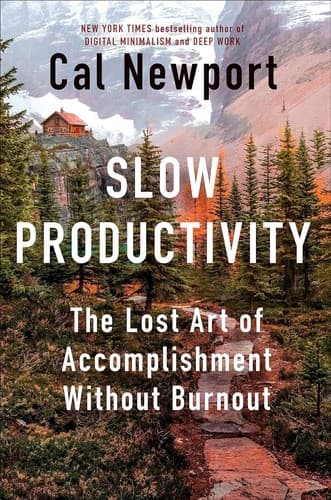 Slow Productivity by Cal Newport, book cover