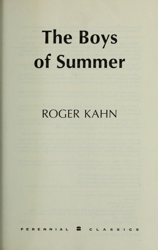 The Boys of Summer book cover