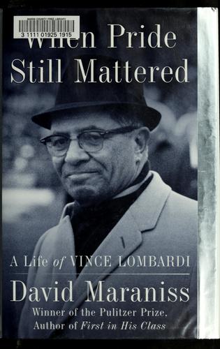 When Pride Still Mattered book cover