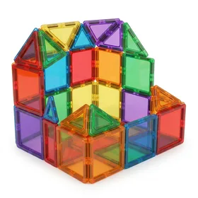 Magna-Tiles 32-Piece Clear Colors Set