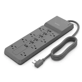 Belkin Power Strip Surge Protector (8 Outlets, 6 ft Cable)