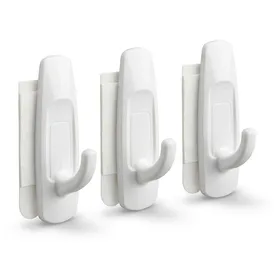 Command Large Utility Hook, White, 3-Hooks, 6-Strips