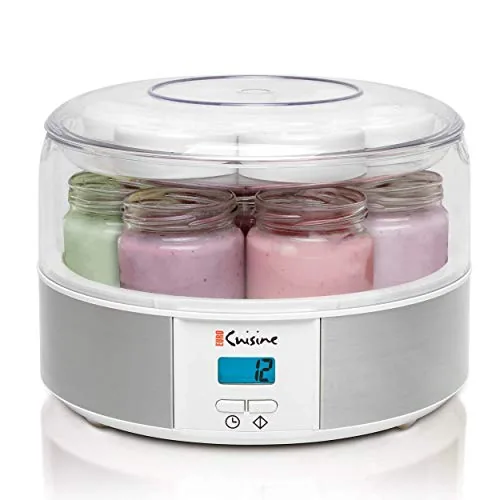 Euro Cuisine YMX650 Automatic Digital Yogurt Maker with Set Temperature