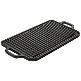 Lodge Pre-Seasoned Cast Iron Reversible Grill/Griddle, 16.75 Inch