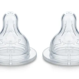 MAM Bottle Nipples Extra Fast Flow Nipple Level 4 (Set of 2), for 6+ Months