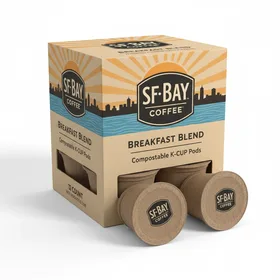 SF Bay Coffee Breakfast Blend, 12 Count Compostable K-Cup Pods