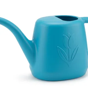 Union 63066 Watering Can with Tulip Design, 2 Gallon, Caribbean Blue