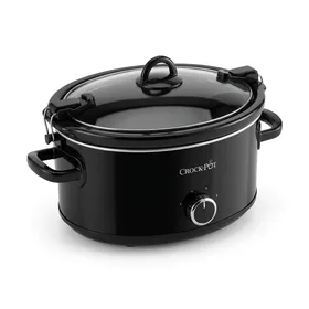 Crock-Pot Cook and Carry Portable Manual Slow Cooker, Black, 6 Quart