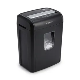 Amazon Basics 6-Sheet Cross-Cut Paper and Credit Card Home Office Shredder