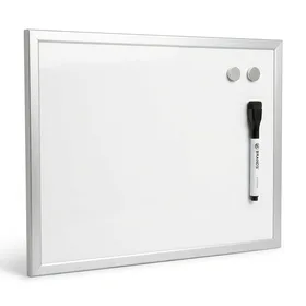U Brands Magnetic Dry-Erase Whiteboard, 8 1/2 x 11 Inches, Aluminum Frame