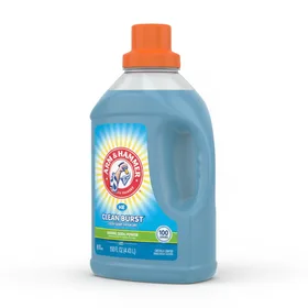 ARM & HAMMER Clean Burst HE Liquid Laundry Detergent, 100 Loads, 150 Fl Oz