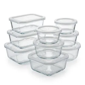 Pyrex Simply Store 18-Piece Meal Prep Glass Storage Set