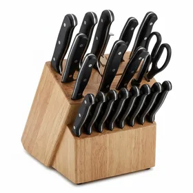 Farberware 22-Piece Never Needs Sharpening Triple Rivet Knife Set