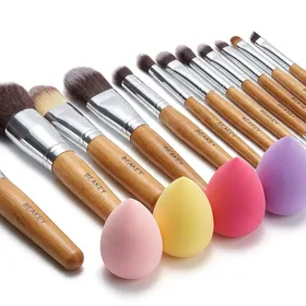 BEAKEY Makeup Brush Set Premium Synthetic Foundation Face Powder Blush Eyeshadow