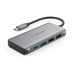 LENTION 4-in-1 USB-C Hub with Type C, USB 3.0, USB 2.0