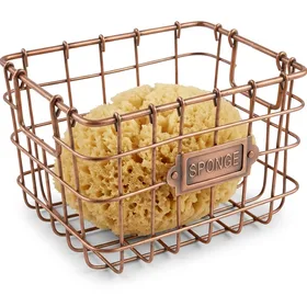 Mud Pie Kitchen Sponge Holder Caddy (Copper)