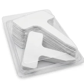 KINGLAKE 100-Pack Plastic Plant T-Type Tags, Re-Usable