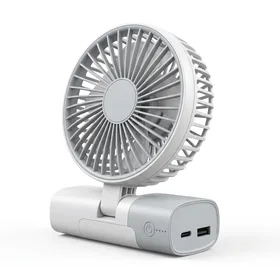 HandFan 5200mAh Portable Handheld Fan with Power Bank, Small Personal Fan, Foldable