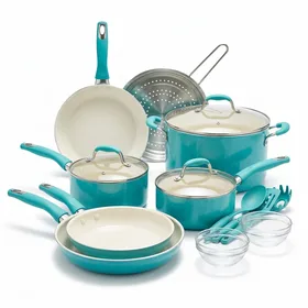 GreenLife Soft Grip Diamond Healthy Ceramic Nonstick 16-Piece Set