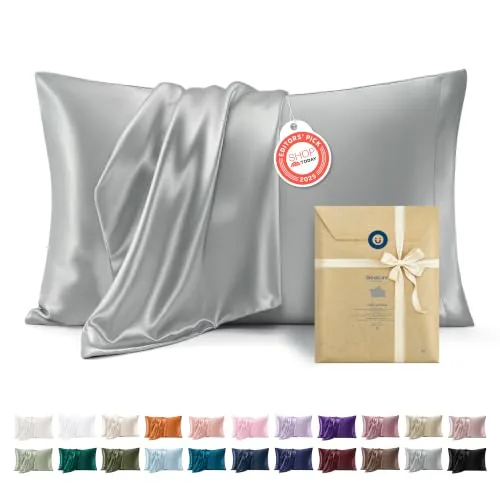 Bedsure Satin Pillowcase Queen, Set of 2