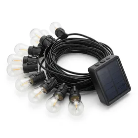 Brightech Ambience Pro Solar Powered Outdoor String Lights Commercial Grade Waterproof