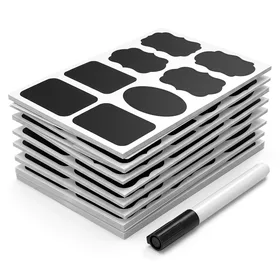 96 Premium Chalkboard Labels Bulk with Free Erasable Chalk Pen