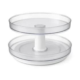 YouCopia Crazy Susan Two-Tier Turntable Lazy Susan Organizer