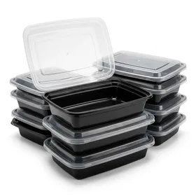 Enther Meal Prep Containers, Single Lid, BPA Free, Stackable