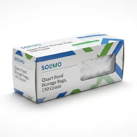 Solimo Quart Food Storage Bags (150 Count)