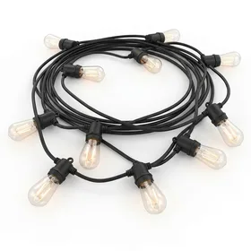 addlon Outdoor String Lights 48FT Commercial Grade Weatherproof Edison Vintage