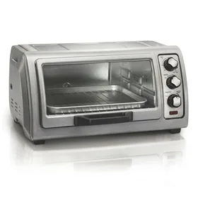 Hamilton Beach Easy Reach Countertop Toaster Oven with Roll-Top Door