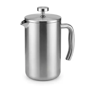 Mueller French Press Double Insulated 304 Stainless Steel Coffee Maker 4 Level Filtration
