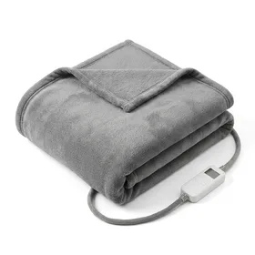 Pure Enrichment PureRelief Plush Heated Throw, 50 x 60