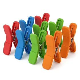 HOUSE AGAIN Silicone-Covered Chip Bag Clips (12-Pack)