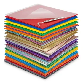 JANDJPACKAGING Heat Transfer Vinyl Bundle (25 Pack)