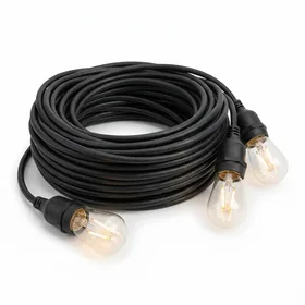 Brightech Ambience Pro Outdoor String Lights Commercial Grade Waterproof Patio Lights