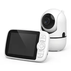 HelloBaby Video Baby Monitor with Remote Camera Pan-Tilt-Zoom, 3.2 Inch Color LCD Screen