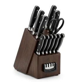 Marco Almond KYA28 14-Piece Stainless Steel Kitchen Knife Set