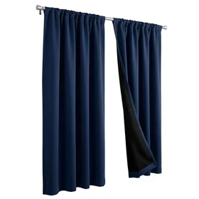 BGment Rod Pocket Blackout Curtains for Bedroom