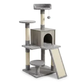 Hey-brother 41.34 Inches Cat Tree with Scratching Board