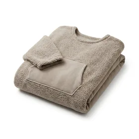 Catalonia Sherpa Wearable Blanket with Sleeves