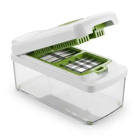 Brieftons QuickPush Food Chopper: Vegetable Fruit Dicer Slicer