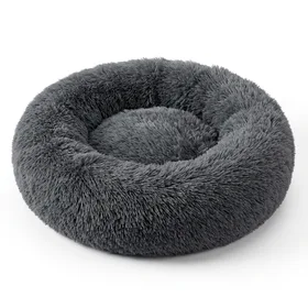 NOYAL Calming Dog Beds Anti-Anxiety Donut Dog Bed Washable Faux Fur