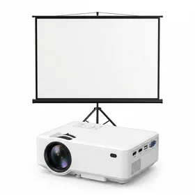 TMY Projector 7500 Lumens with Projector Screen