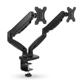 VIVO White Dual 13 to 27 inch LCD LED Monitor Desk Mount Stand