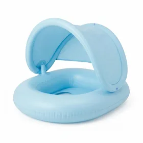 LAYCOL Baby Pool Float with UPF50+ Sun Protection Canopy