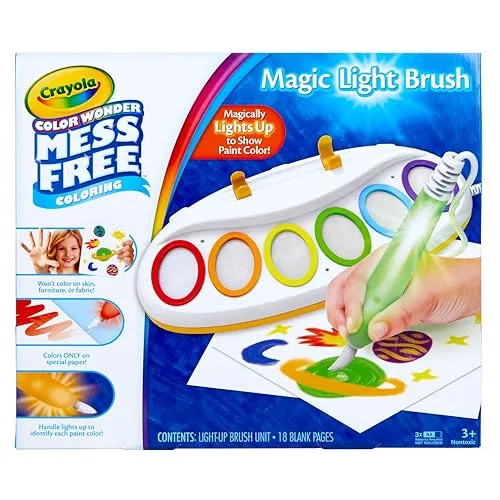 Crayola Color Wonder Magic Light Brush, Mess Free Painting for Kids